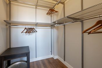 Spacious walk in closet